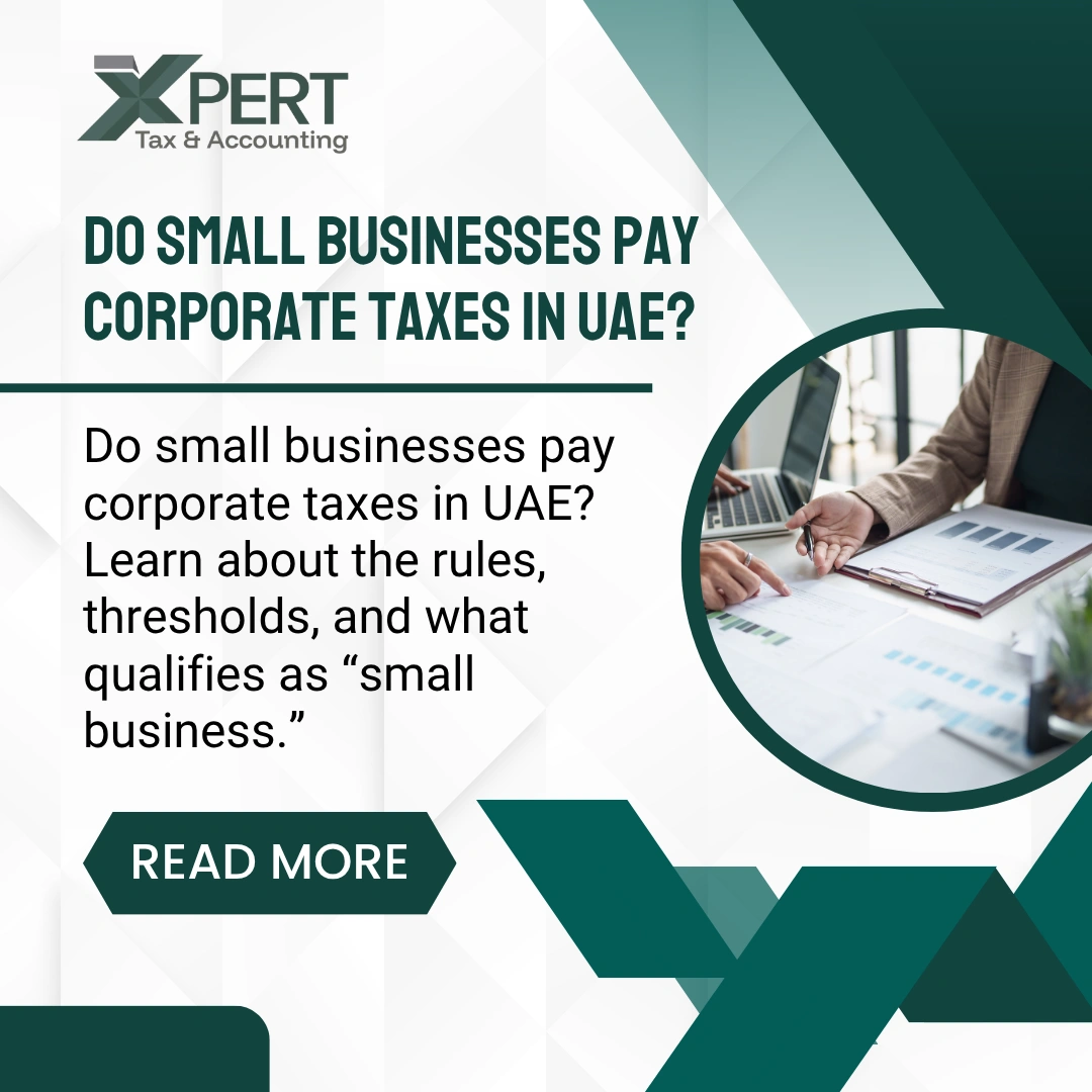 do small businesses pay corporate taxes in uae
